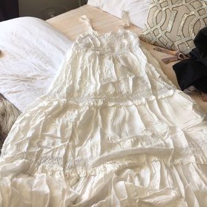 Free People lace trim maxi